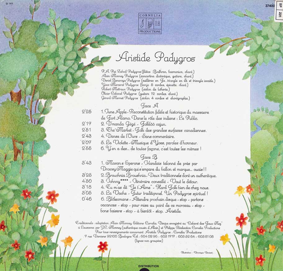 Le Concert - verso